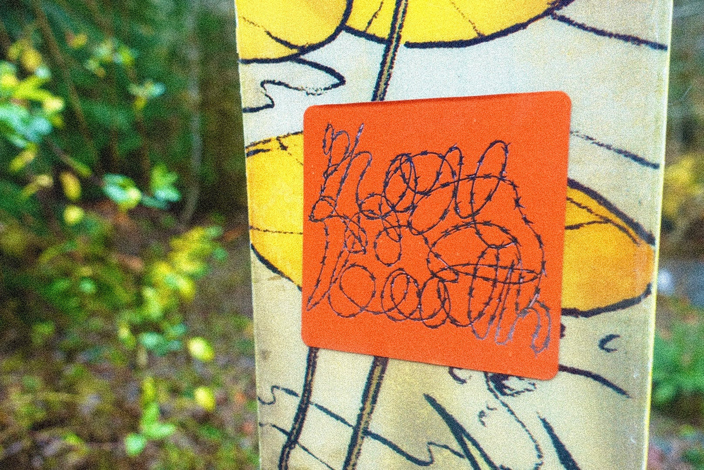Barbed wire sticker