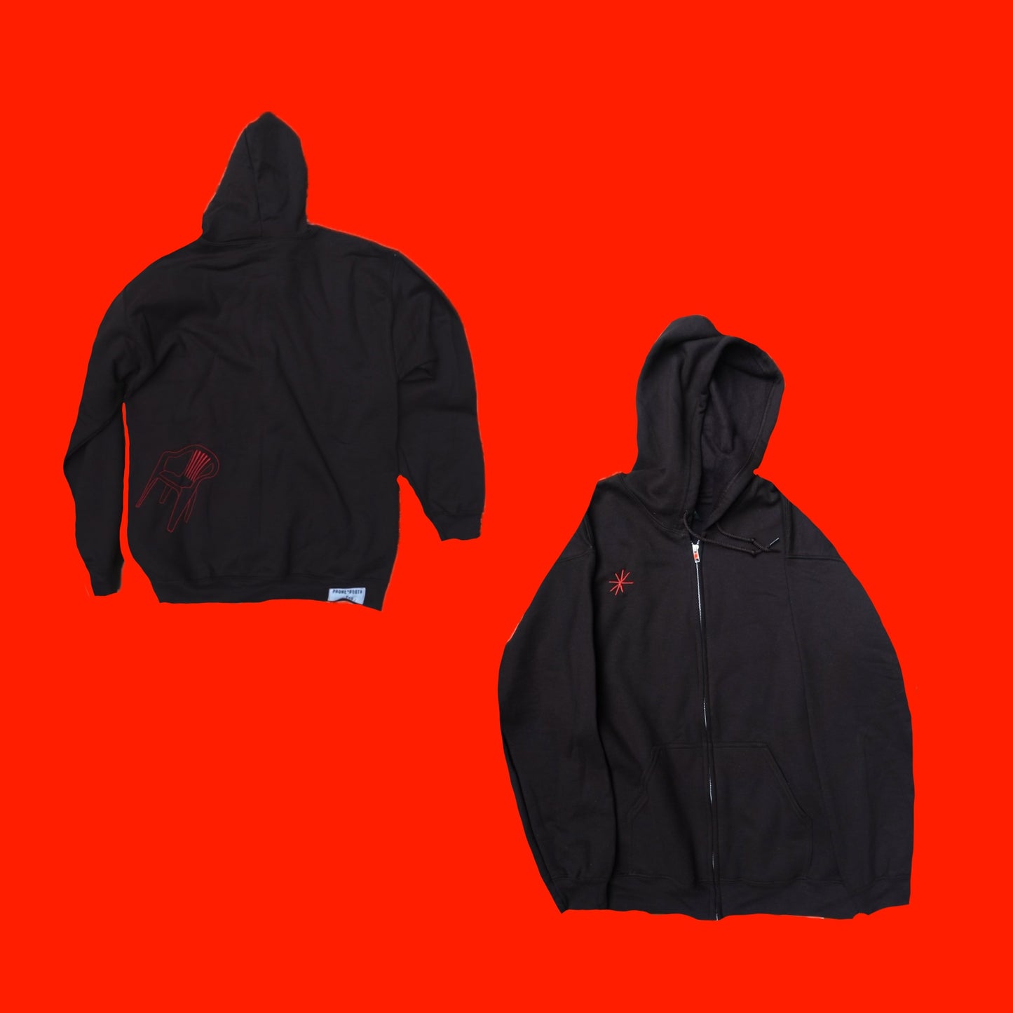 Lawn chair zip hoodie