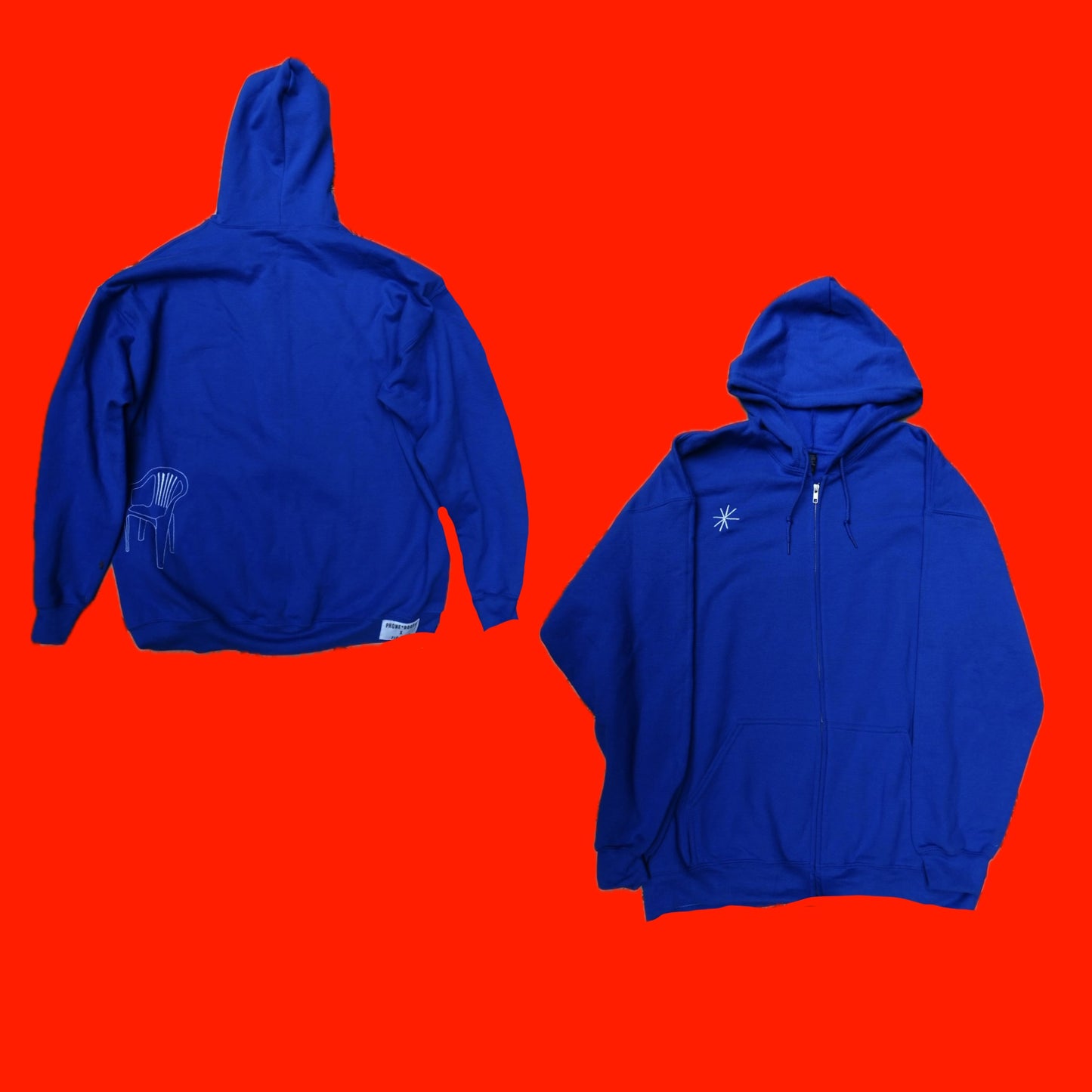 Lawn chair zip hoodie